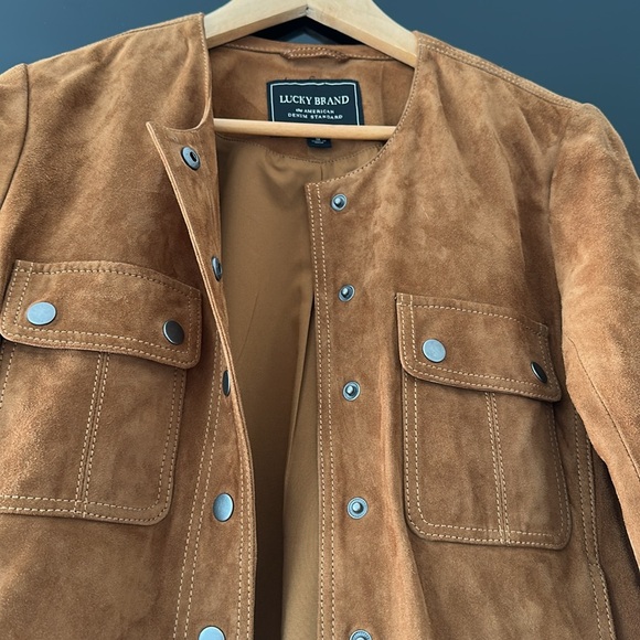 Lucky Brand Leather Jacket - Brown - Picture 3 of 6